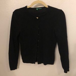 100% wool vintage Benetton cardigan size XS